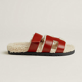 【もこもこが可愛い♡】HERMES Chypre sandal もこもこが可愛い♪】HERMES Chypre シプレ サンダル 靴・ブーツ